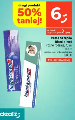 Dealz Pasta do zębów Blend-a-med oferta