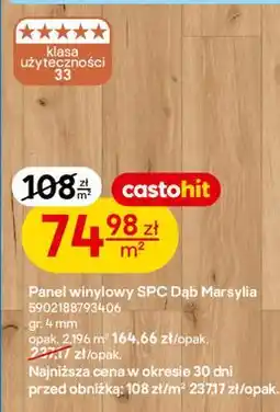Castorama Panel winylowy SPC Dąb Marsylia oferta