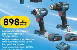 Castorama Zestaw bezszczotkowych elektronarzędzi 18 V Erbauer oferta