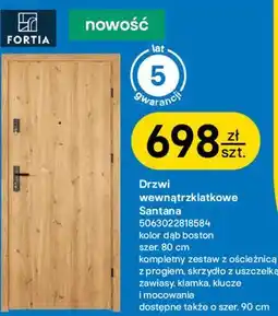 Castorama Drzwi wewnątrzklatkowe Santana FORTIA oferta