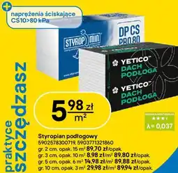 Castorama Styropian podłogowy Yetico / Styropmin oferta