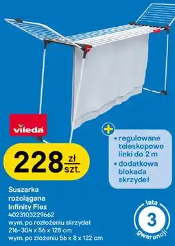 Castorama Vileda Suszarka rozciągana Infinity Flex oferta