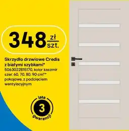 Castorama Skrzydło drzwiowe Credis z białymi szybkami FORTIA oferta