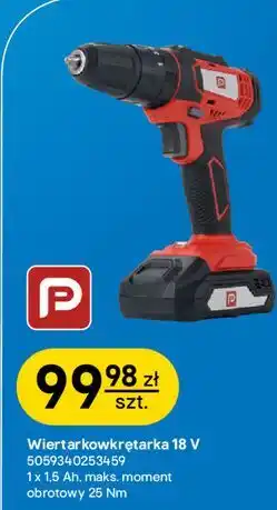 Castorama Wiertarkowkrętarka 18 V Performance Power 5059340253459 oferta