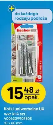 Castorama Kołki uniwersalne UX wkr kl 4 szt. 10 x 60 mm fischer oferta