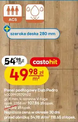 Castorama Panel podłogowy Dąb Pedro oferta