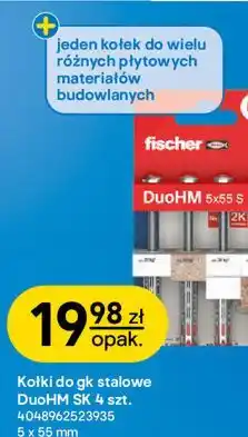 Castorama Kołki do gk stalowe DuoHM SK 4 szt. 5 x 55 mm fischer oferta