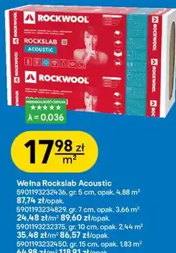 Castorama Wełna Rockslab Acoustic Rockwool oferta