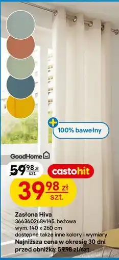 Castorama Zasłona Hiva GoodHome oferta