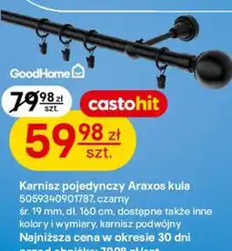 Castorama Karnisz pojedynczy Araxos kula GoodHome oferta