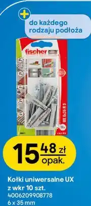 Castorama Kołki uniwersalne UX z wkr 10 szt. 6 x 35 mm fischer oferta
