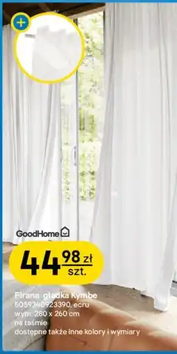 Castorama Firana gładka Kymbe GoodHome oferta