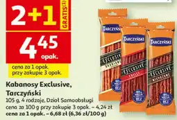 Auchan Kabanosy wieprzowe Tarczyński Exclusive oferta