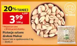 Auchan Pistacje solone Makar oferta