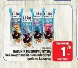 TomiMarkt Batonik biszkoptowy kakaowy z nadzieniem mlecznym i polewą kakaową Lika Vanila oferta