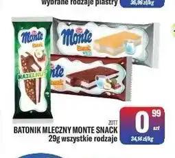 TomiMarkt Batonik mleczny Monte Snack Zott oferta