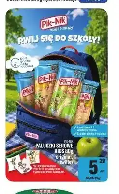 TomiMarkt Paluszki serowe kids original Pik-Nik oferta
