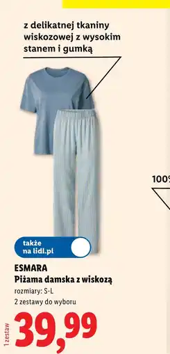 Lidl Piżama damska Esmara oferta