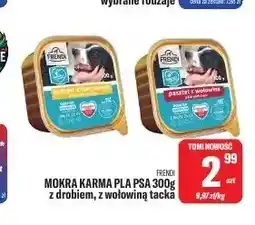 TomiMarkt Mokra karma dla psa z wołowiną tacka Frendi oferta