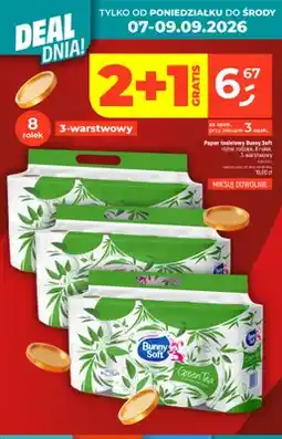 Dealz Papier toaletowy 8-pak 3-warstwowy Bunny Soft oferta