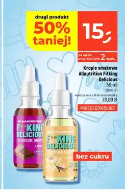 Dealz Krople smakowe Allnutrition Fitking Delicious czekoladowe oferta