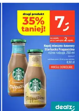 Dealz Napój mleczno-kawowy Starbucks Frappuccino Caramel oferta