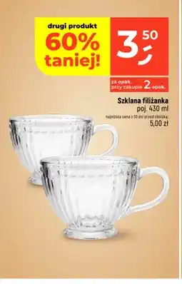 Dealz Szklana filiżanka oferta