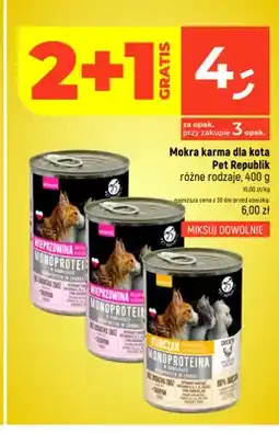 Dealz Mokra karma dla kota Pet Republik wieprzowina monoproteina oferta
