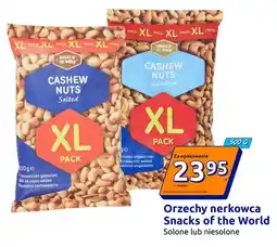 Action Orzechy nerkowca Snacks of the World niesolone oferta