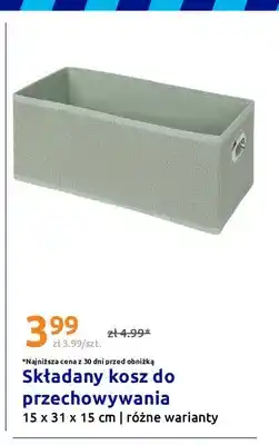 Action Składany kosz do przechowywania 15x31x15 cm oferta