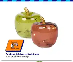 Action Szklane jabłko ze światłem oferta