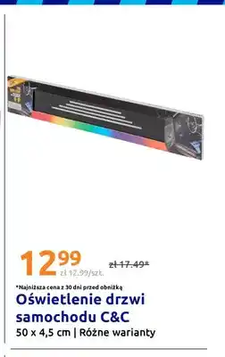 Action Oświetlenie drzwi samochodu C & C 50x4,5 cm oferta