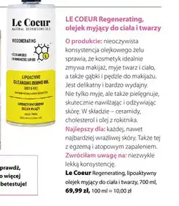 Hebe Lipoaktywny olejek myjący do ciała i twarzy Le Coeur Regenerating oferta