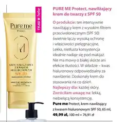 Hebe Krem nawilżający do twarzy z kwasem hialuronowym SPF 50 Pure Me Protect oferta