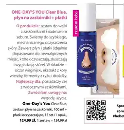 Hebe Zestaw płyn na zaskórniki + płatki oczyszczające One-Day's You Clear Blue oferta