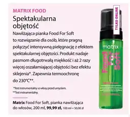 Hebe Pianka nawilżająca do włosów Food For Soft Matrix oferta