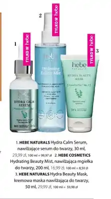 Hebe Nawilżająca mgiełka do twarzy Hydrating Beauty Mist Hebe Cosmetics oferta