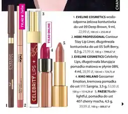 Hebe Wodoodporna żelowa konturówka do ust 09 Deep Brown Eveline Cosmetics oferta
