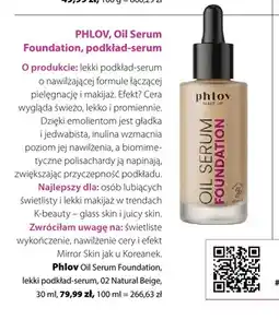 Hebe Lekki podkład-serum Phlov Oil Serum Foundation 02 Natural Beige oferta