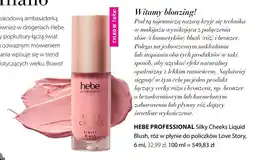 Hebe Róż w płynie do policzków Silky Cheeks Liquid Blush Love Story Hebe Professional oferta