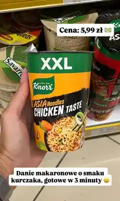 Dino Danie makaronowe Knorr Asia Noodles Chicken Taste XXL oferta