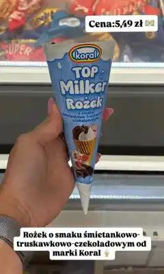 Dino Lody rożek Top Milker śmietankowo-truskawkowo-czekoladowy oferta