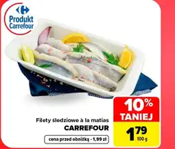 Carrefour Filety śledziowe Carrefour oferta