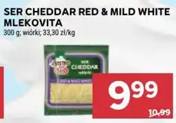 Stokrotka Ser Cheddar Red & Mild White Mlekovita oferta
