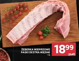 Stokrotka Market ŻEBERKA WIEPRZOWE PASKI EKSTRA MIĘSNE oferta