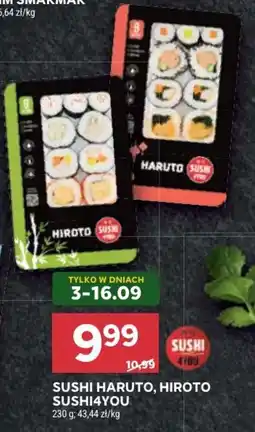 Stokrotka Sushi Haruto, Hiroto Sushi4You oferta