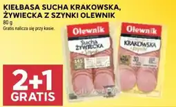 Stokrotka Market Kiełbasa Sucha Krakowska, Żywiececka z Szynki Olewnik oferta