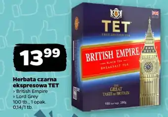 Netto Herbata czarna ekspresowa TET British Empire oferta