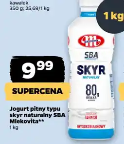 Netto Jogurt pitny typu skyr naturalny SBA Mlekovita oferta