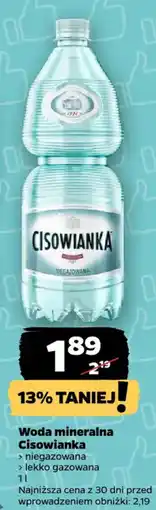 Netto Woda mineralna Cisowianka oferta